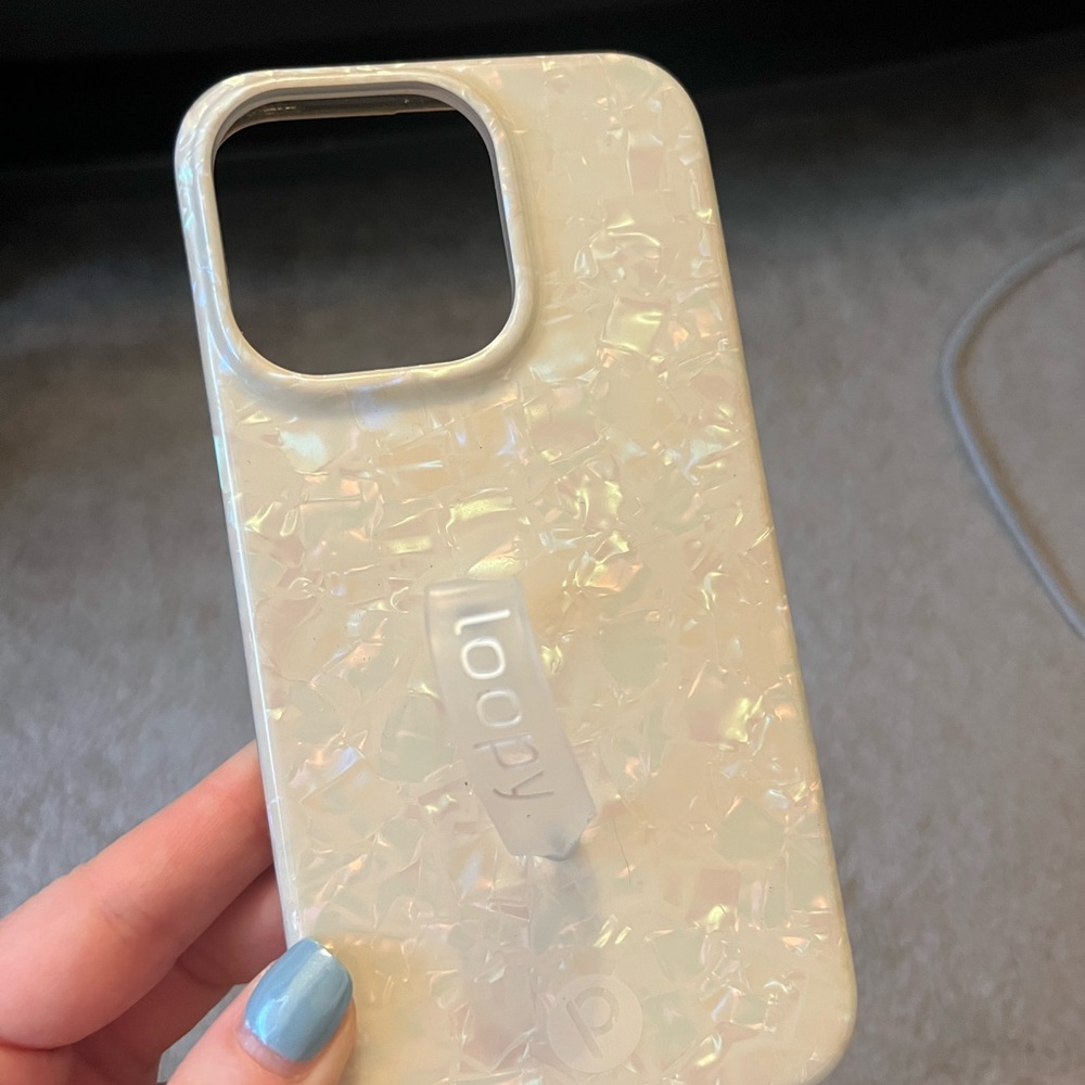 Loopy Case iPhone 13 Pro Pearl White